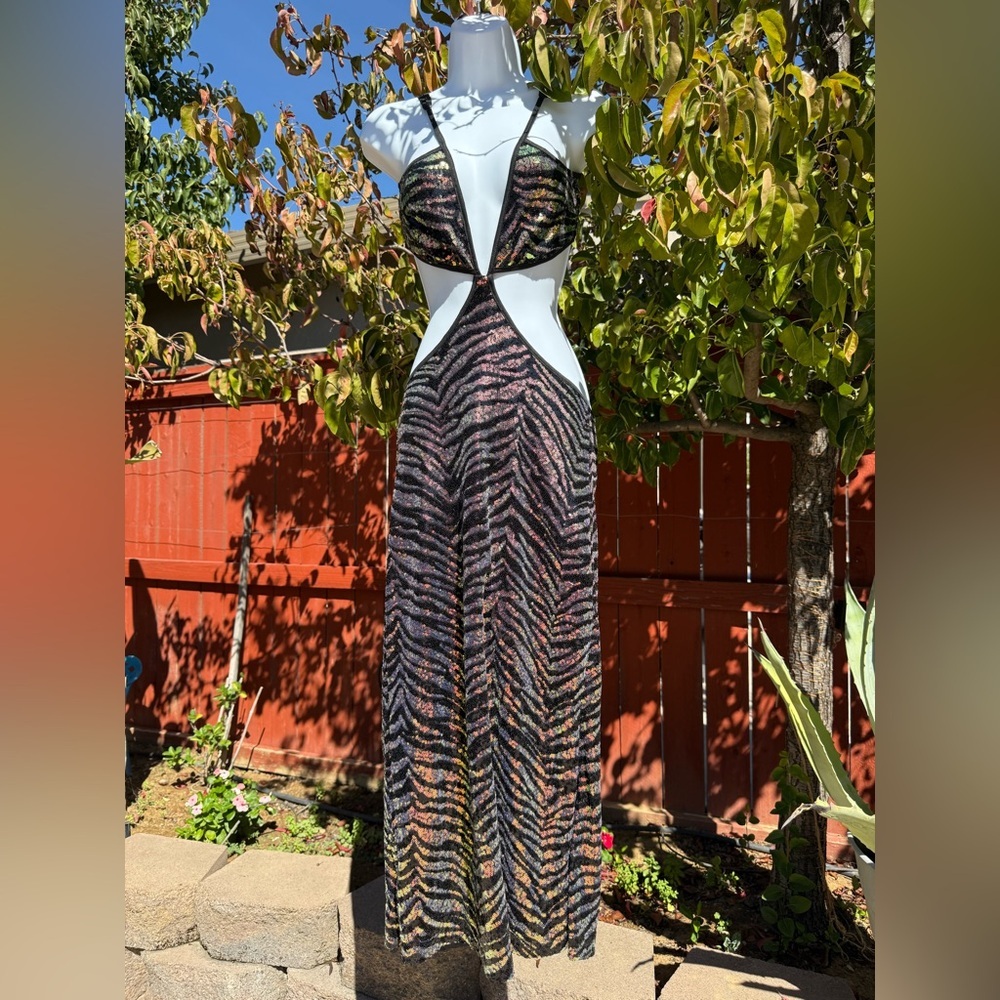 Nasty Gal Sequin Cutout Dress